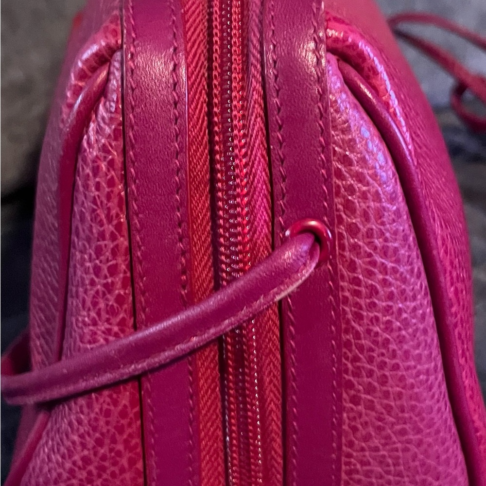 Vintage Mark Cross Pink Leather Crossbody Bag - Picture 6 of 9